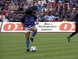 Se cumplen 35 años del calentamiento icónico de Maradona antes de un partido de UEFA