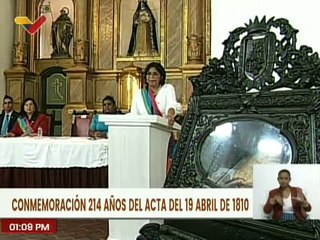Vpdta. Delcy Rodríguez: El 19 de Abril fue la firme determinación de los venezolanos por la libertad