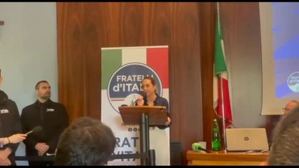 FdI, a Viterbo primo comizio di Arianna Meloni: sono qui da militante