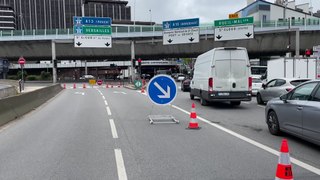 La fermeture de l’autoroute A13 entre Paris et Vaucresson sème la pagaille
