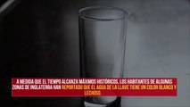La ola de calor hace que el agua del grifo cambie de color