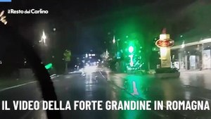 Il video della forte grandine in Romagna
