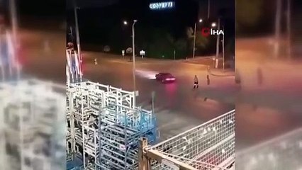 Bursa'da dakikalarca böyle drift attı