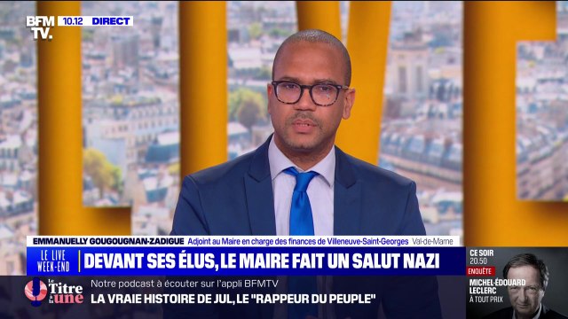 Une réaction inacceptable : Emmanuelly Gougougnan-Zadigue, adjoint au Maire de Villeneuve-Saint-Georges réagit après le salut nazi de Philippe Gaudin