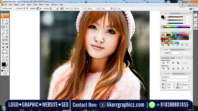 Image to Vector Illustration | Illustration | Logo Design | Graphic Design | Adobe Illustrator