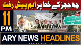 ARY News 11 PM Headlines | 19th April 2024 | Judges Letter Case important development