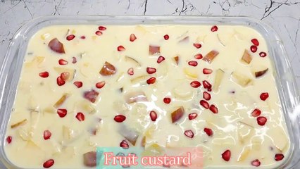 custard recipe how to make custard easily _cooking _recipe _viral _trending _food _(720P_HD)