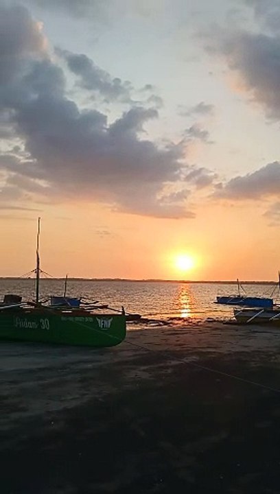 sunset on the sea
