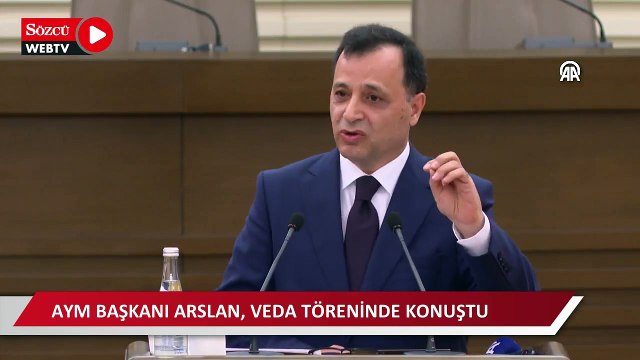 AYM Başkanı Arslan, veda töreninde konuştu