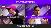 Swiatek holds off Raducanu in Stuttgart quarters