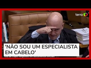 Video herunterladen: Moraes brinca sobre ser calvo em sessão do STF: 'Vou me autoprocessar por bullying'