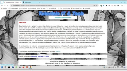 Instalare, conectare și activare SolarAssistant pe Raspberry PI