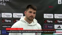 Beşiktaşlı Ersin Destanoğlu: Galibiyetle ayrıldığımız için mutluyuz