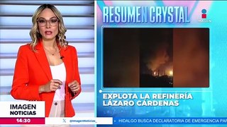 Se registra explosión en la Refinería Lázaro Cárdenas