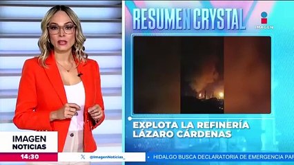 Se registra explosión en la Refinería Lázaro Cárdenas