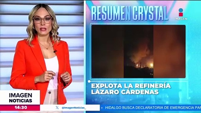 Se registra explosión en la Refinería Lázaro Cárdenas