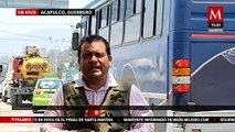 Normalistas bloquean la Autopista del Sol, Guerrero
