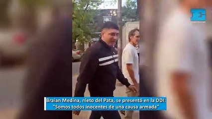 Braian Medina se presentó en la DDI de La Plata: "Somos todos inocentes de una causa armada"