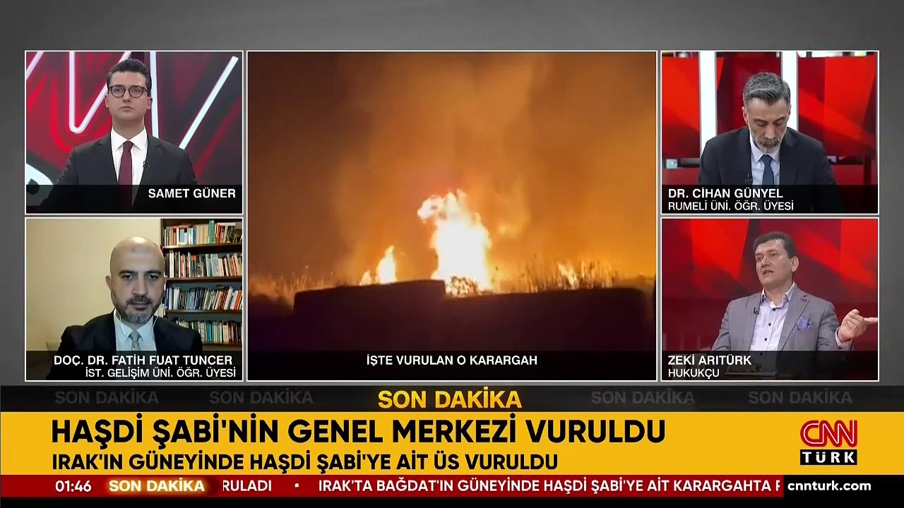 Irak'ta Haşdi Şabi karargahına hava saldırısı