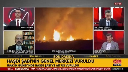 Irak'ta Haşdi Şabi karargahına hava saldırısı