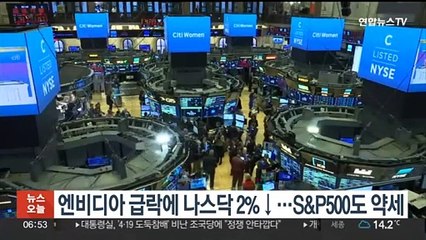 엔비디아 급락에 나스닥 2%↓…S&P500도 약세