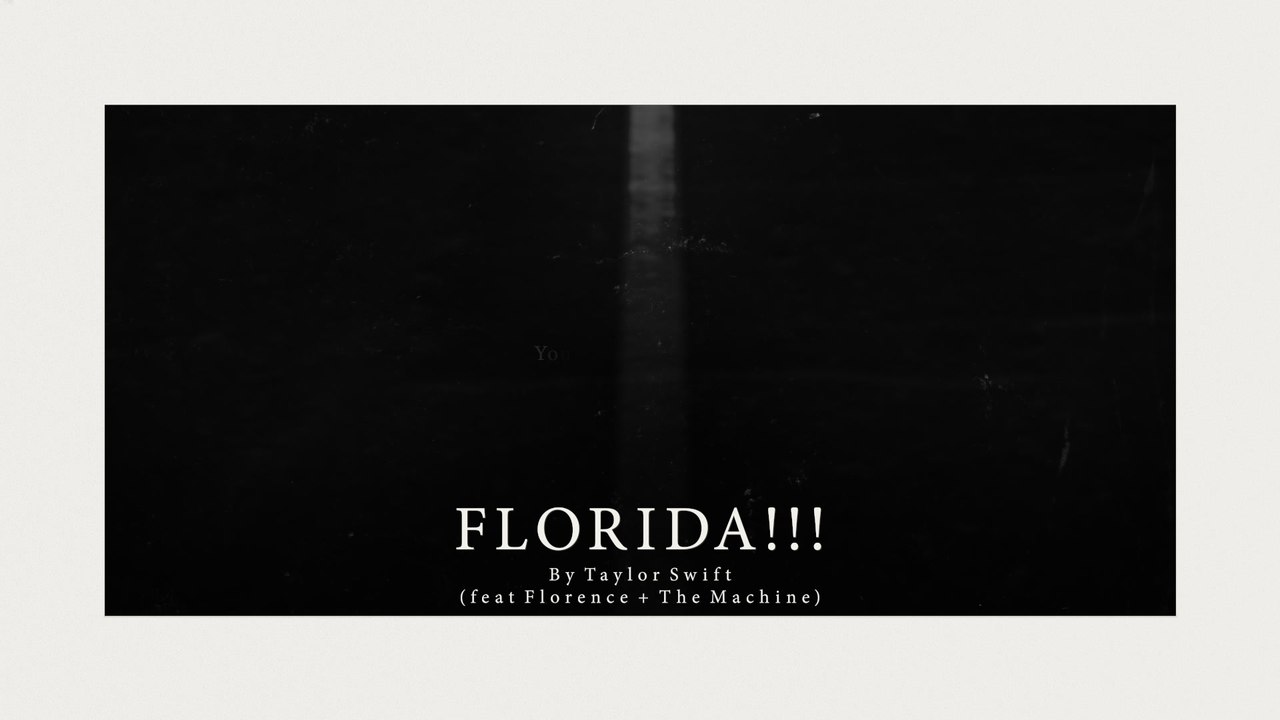 Taylor Swift - Florida!!! (Lyric Video), image size:1280x720