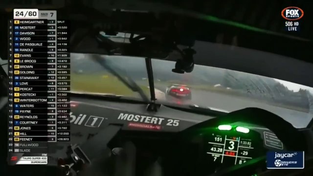 V8 Supercars 2024 Mostert Helmet Cam Onboard