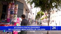 Fiscalizadores quitan violentamente mercadería a comerciantes de Gamarra