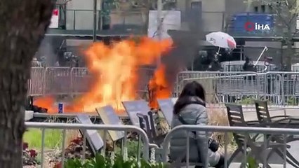 Mahkeme önünde bir kişi kendini yaktı