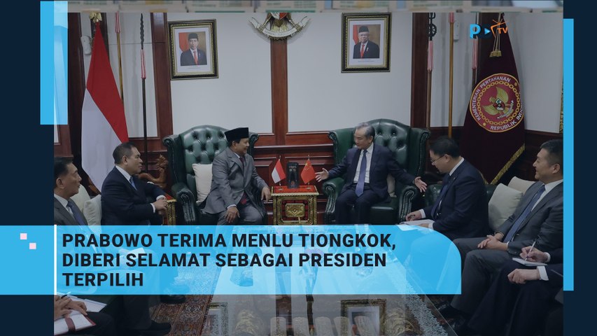 Prabowo Terima Menlu Tiongkok di Jakarta
