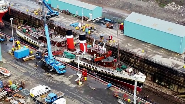 Paddle Steamer Waverley at Dales Marine Garvel Dry Dock