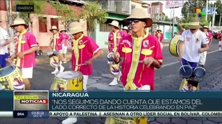 En Nicaragua ciudadanos  conmemoraron el día nacional de la paz,