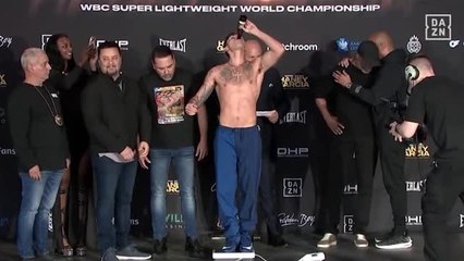 Garcia appears to chug beer after missing weight