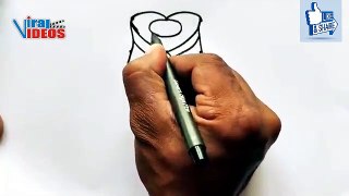 رسم الوردة سهل | كيفية رسم وردة خطوة بخطوة | رسم النقاط