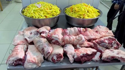 UzbeK MORNING CEREMONY for 500 People _ Big Wedding for MEN _ Pilaf in Nahor