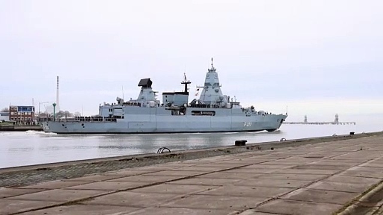 Deutsche Fregatte 'Hessen' beendet Einsatz im Roten Meer