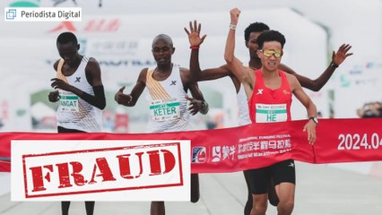 下载视频: ¡TONGO!: Quitan las medallas y el dinero a los 4 primeros de la media maratón de Pekín, al descubrir que los tres africanos dejaron ganar al chino