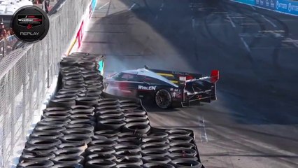 IMSA 2024 Long Beach Qualifying Derani Hit Wall