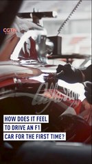 How does it feel to drive an F1 car for the first time?