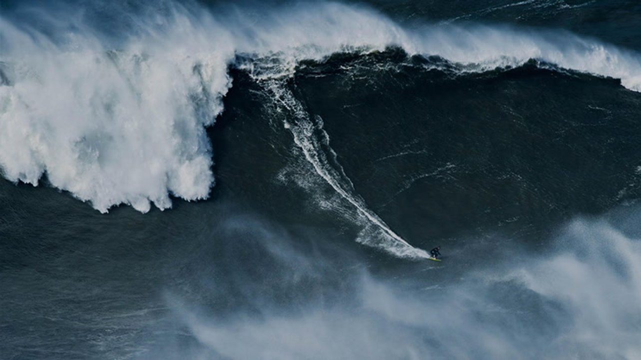 Surfer rides 93ft wave off coast of Portugal in unofficial world record