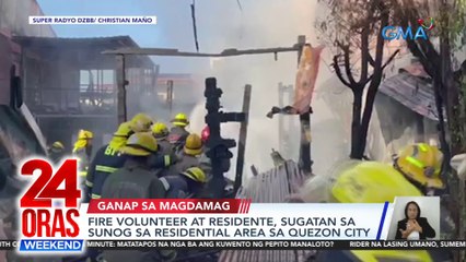 24 Oras Weekend Part 1- PWD nasawi sa sunog; Rider nabagok; Mga estudyanteng Chinese sa Cagayan; atbp.