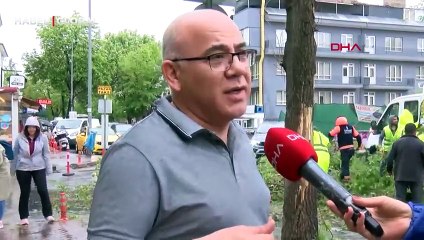 Ankara'daki şiddetli rüzgarda mağaza camları böyle patladı