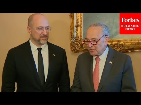 Schumer Meets With Ukrainian Prime Minister Denys Shmyhal As Aid Funding Battle Intensifies