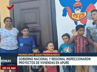 Autoridades nacionales supervisan trabajos de rehabilitación de viviendas en el estado Apure