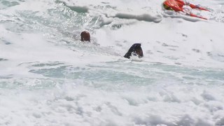 Denizde mahsur kalan genç, insansız cankurtaran ile kurtarıldı