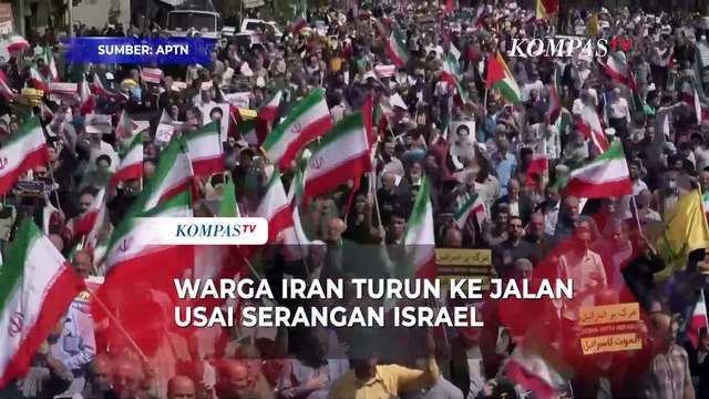 Warga di Teheran Turun ke Jalan Usai Drone Diduga Milik Israel Serang Iran