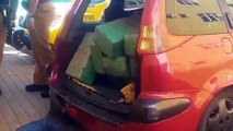 Polícia Militar apreende 230 Kg de maconha em Peugeot na BR-277 em Cascavel