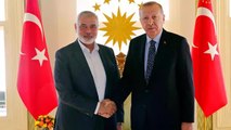 Cumhurbaşkanı Erdoğan, Hamas Siyasi Büro Başkanı Haniye ile İstanbul'da bir araya geldi