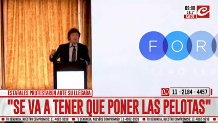 Milei recargado: "Se van a tener que poner las pelotas e invertir"