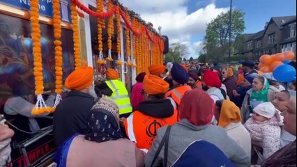Watch as thousands celebrate the annual Vaisakhi parade in Leeds
